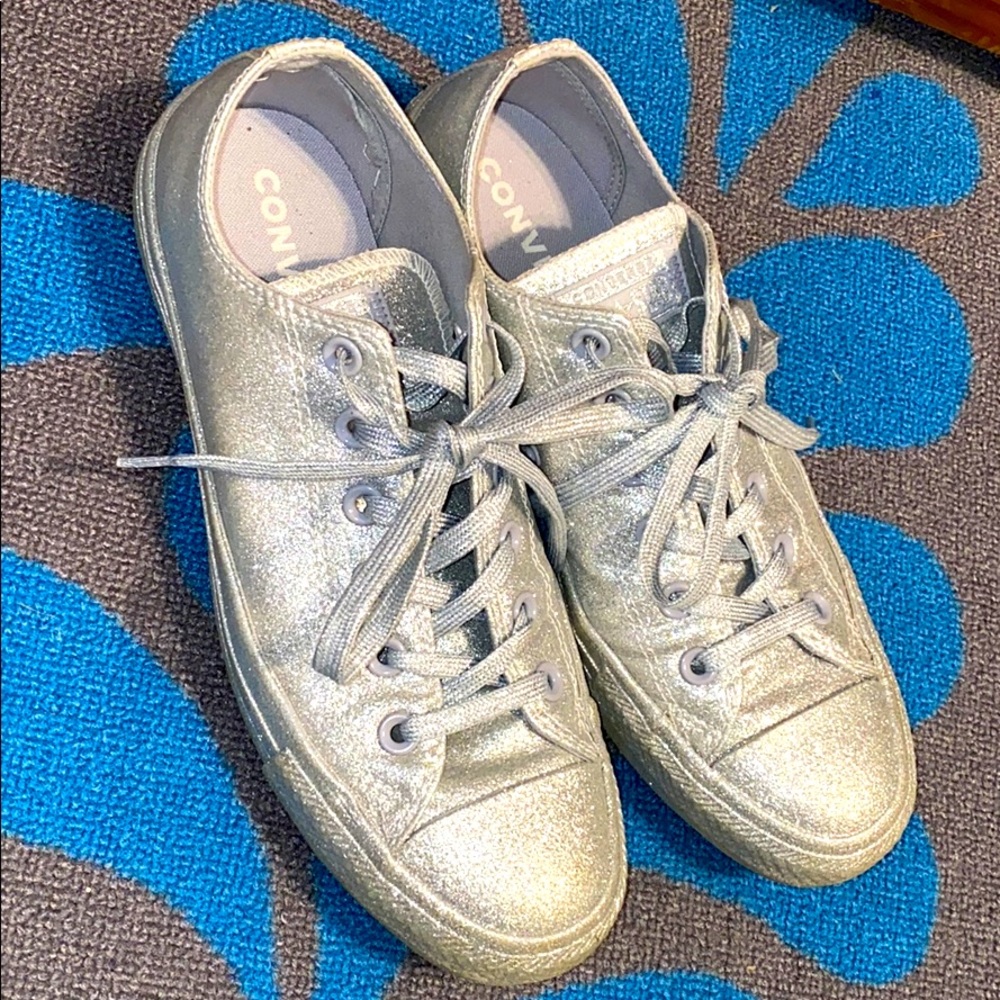 CONVERSE CTAS Lo Silver Glitter